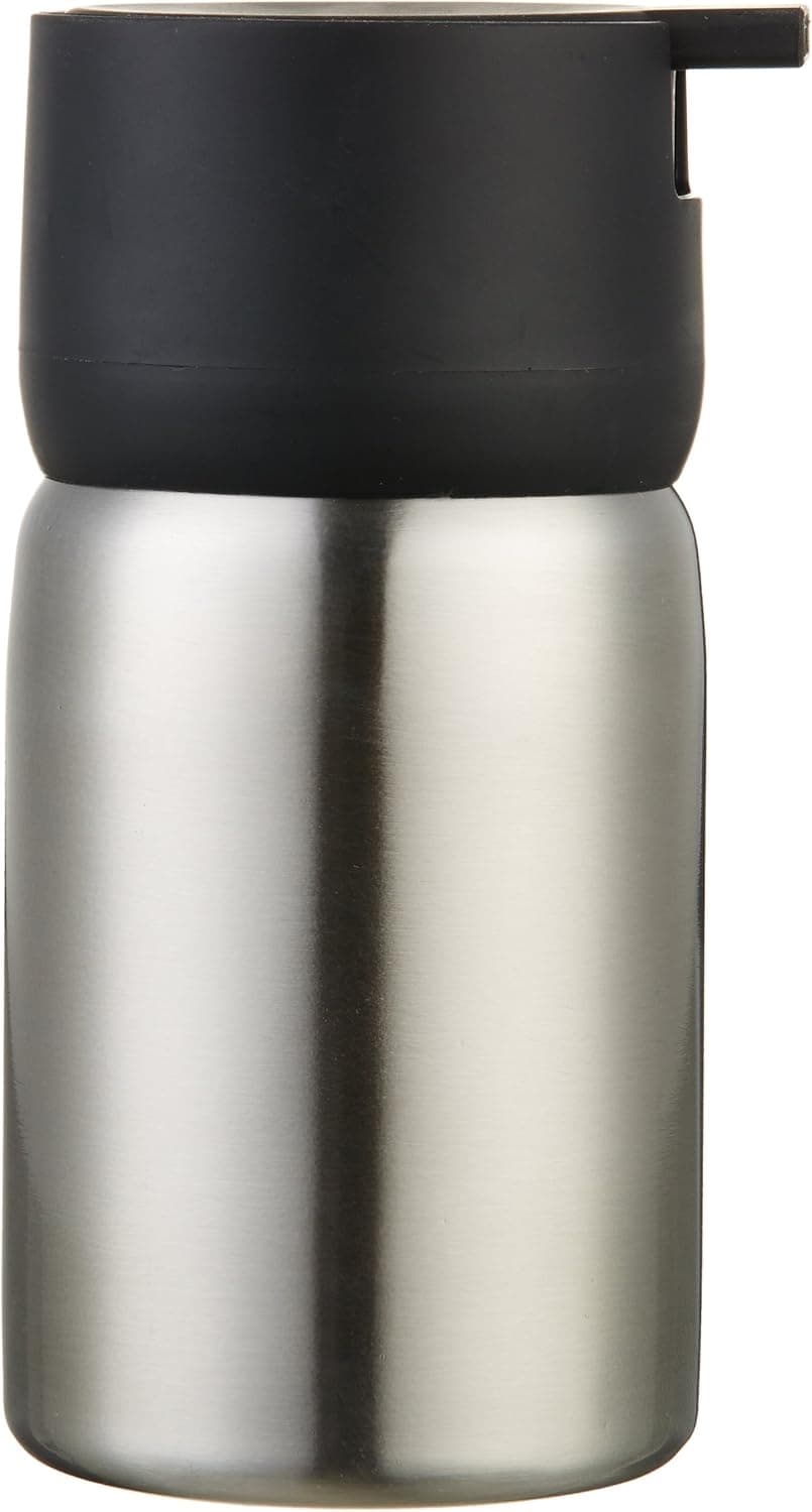 AmazonBasics - Seifenspender, Edelstahl, Schwarz