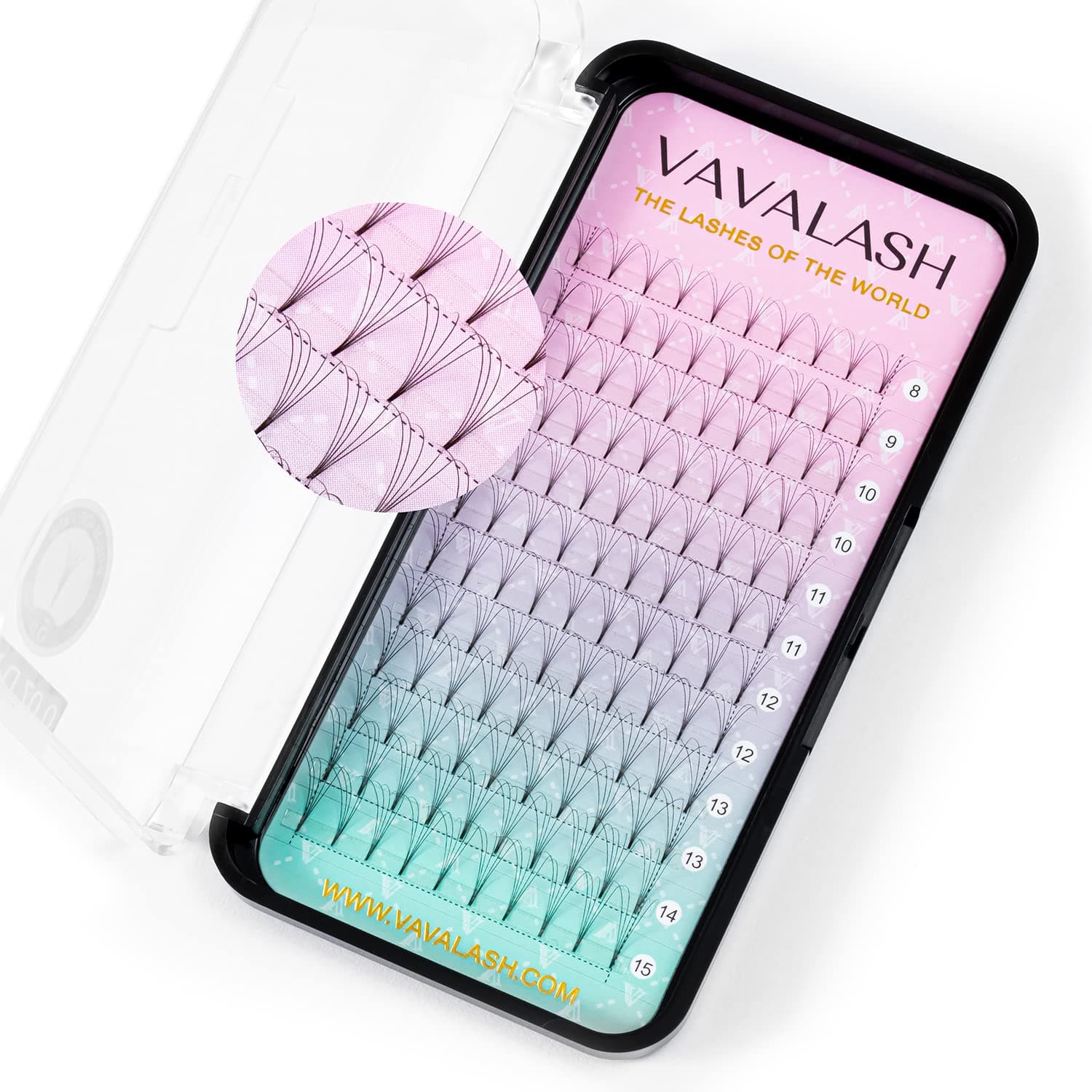 Eyelash Extensions 3D 4D 5D 6D 7D 10D Thickness 0.05/0.07/0.1 C/D Curl Eyelashes Short Stem heat bonded Premade Fans Russian Volume Pre-fanned Lash Extensions Supplies (5D-0.07-D-8mm)