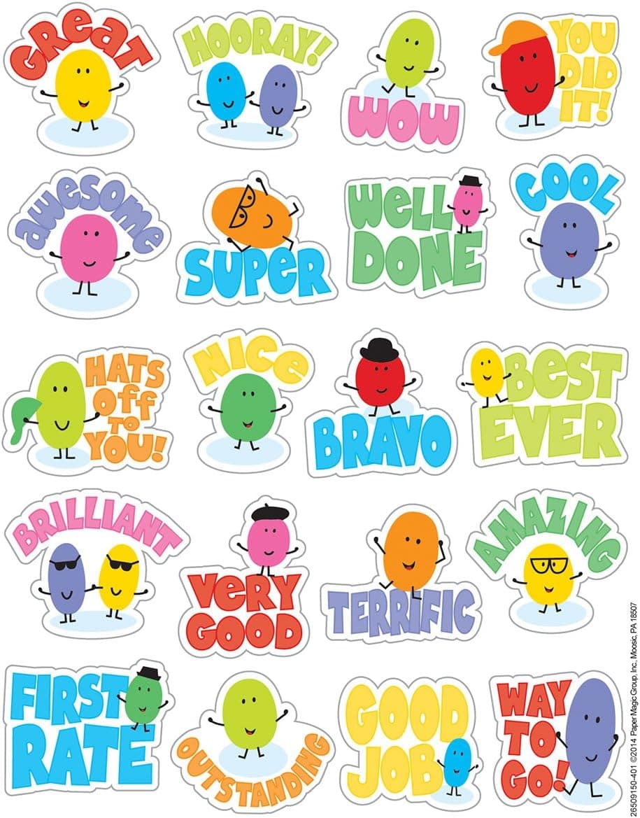 Eureka Jelly Beans Stickers, Scented (650915)