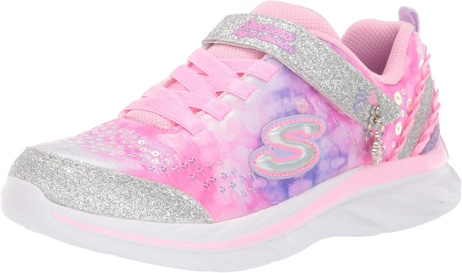 Skechers Kids Quick Kicks Sneaker, Pink/Lavender