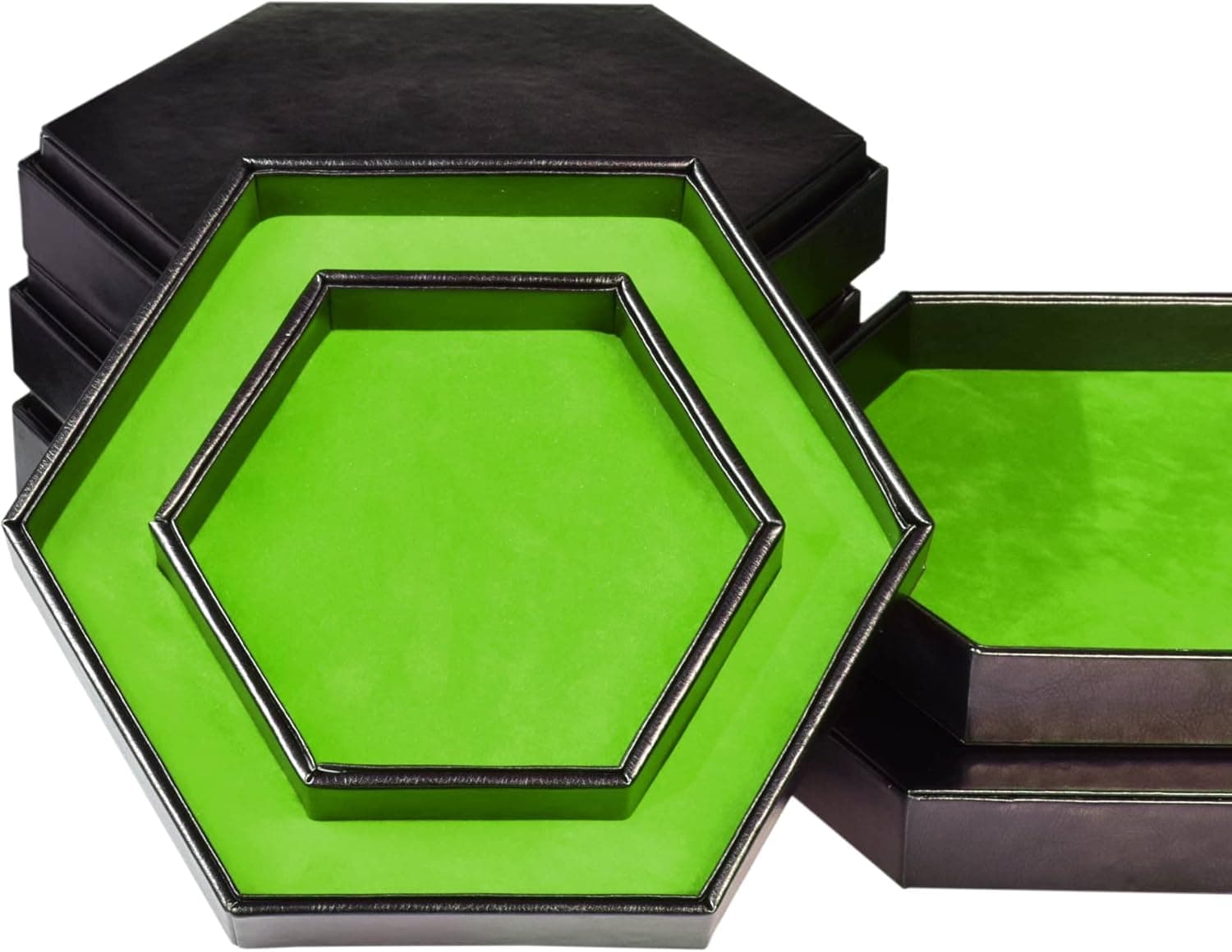 KSNDie DND Dice Tray - 2 in 1 Dice Storage Rolling Tray - D&D Dice Holder Compatible with Any dice Game, Dungeons and Dragons, MTG, Dice Arena (Green)
