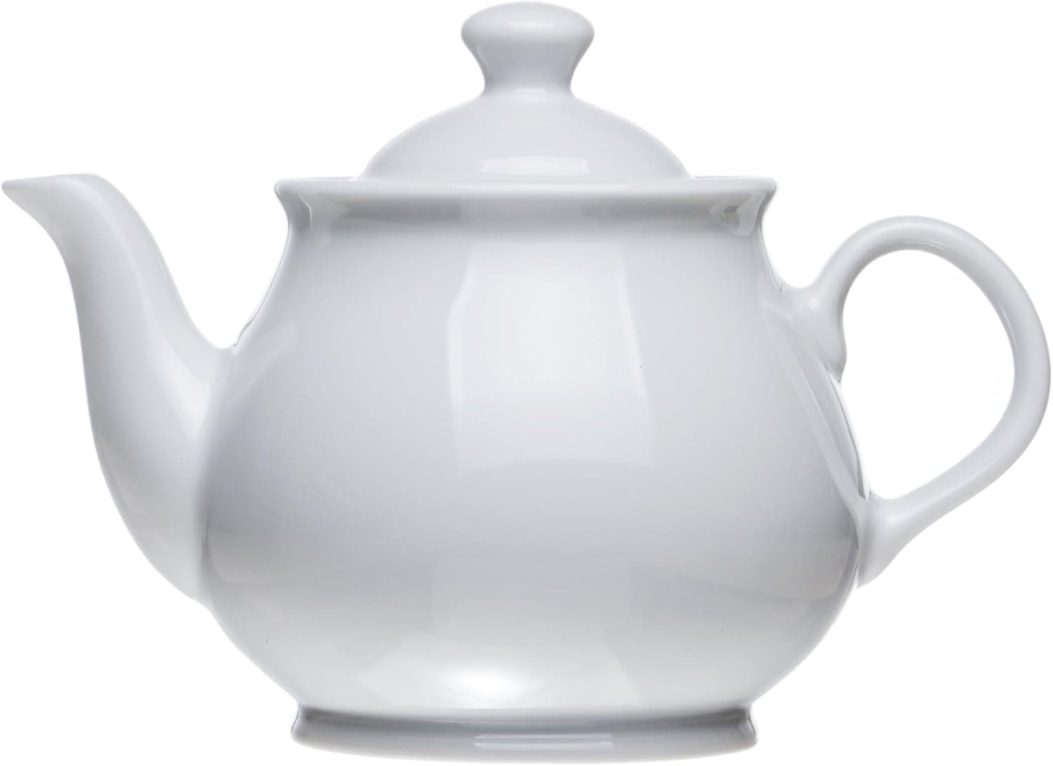 Teapot Classic White Porcelain (3 Size), Restaurant&Hotel Quality (20.2 oz)