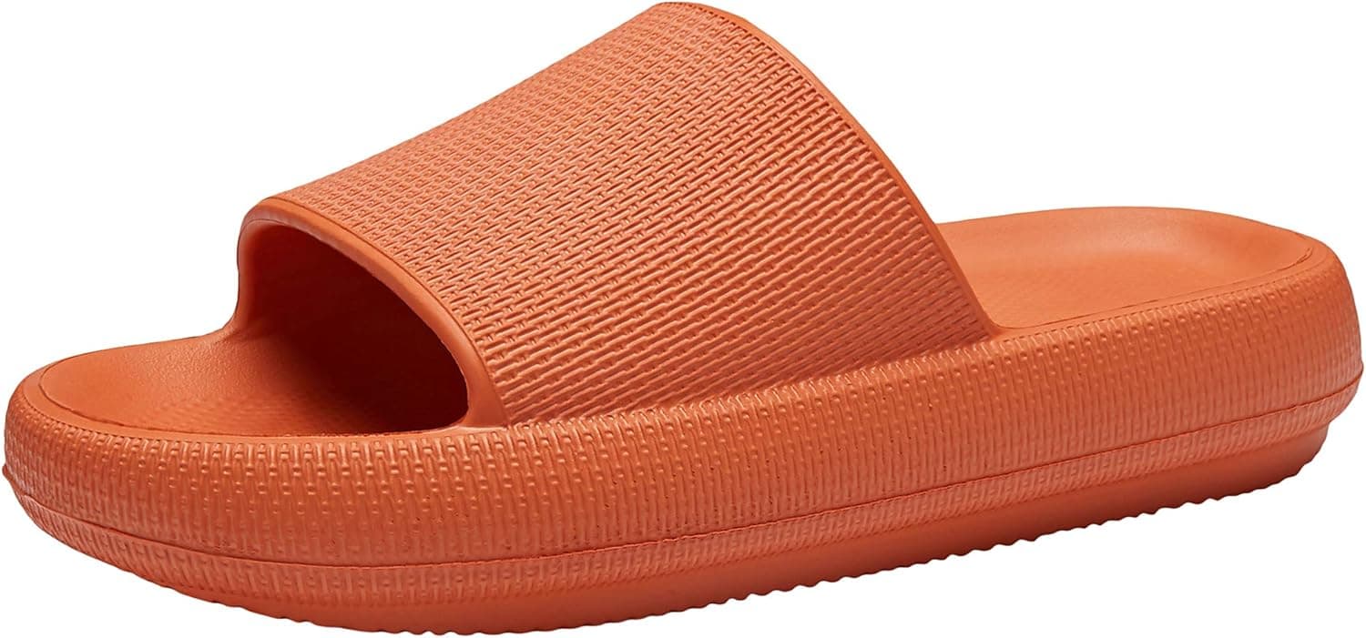 Slippers for Women and Men Quick Drying Bathroom Shower Sandals Open Toe Soft Cushioned Extra Thick Non-Slip Massage Pool Gym House Slipper for Indoor & Outdoor