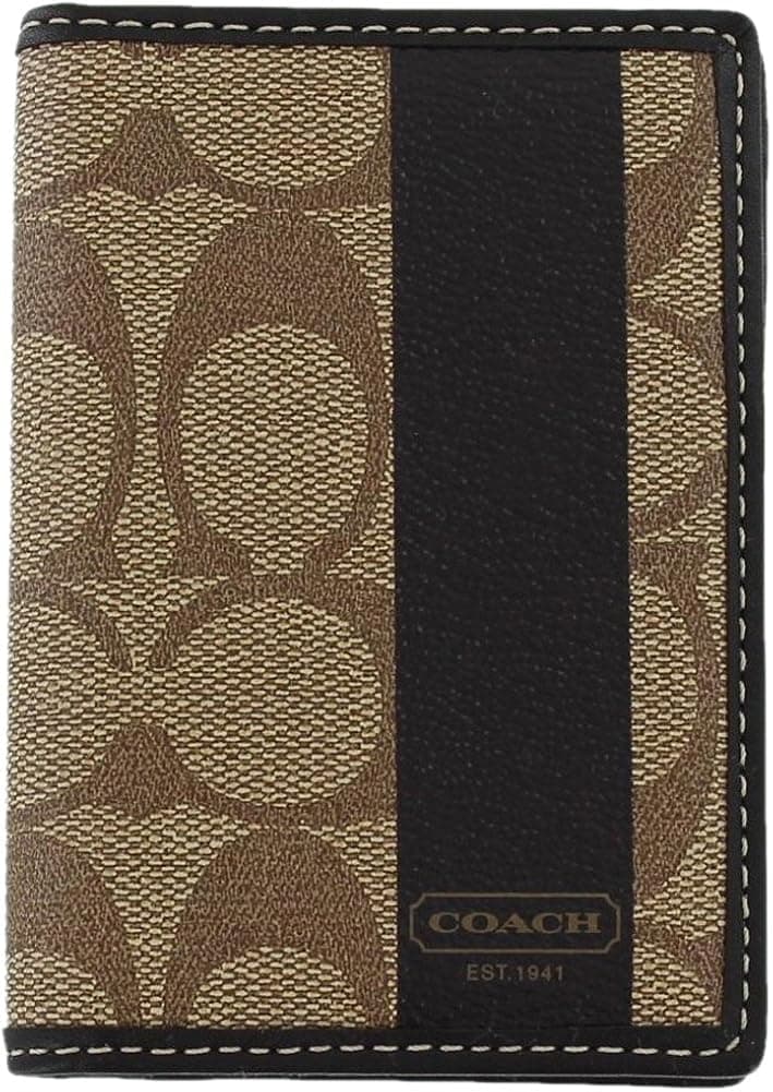 Coach F74564 Men's Unisex Slim Wallet Billfold Brown