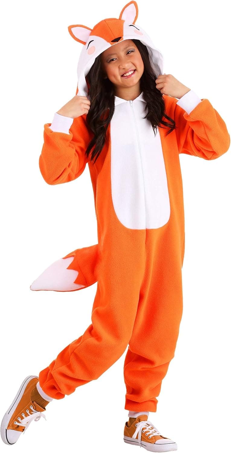Kid's Cozy Fox Costume Onesie Fox Costume for Girls and Boys