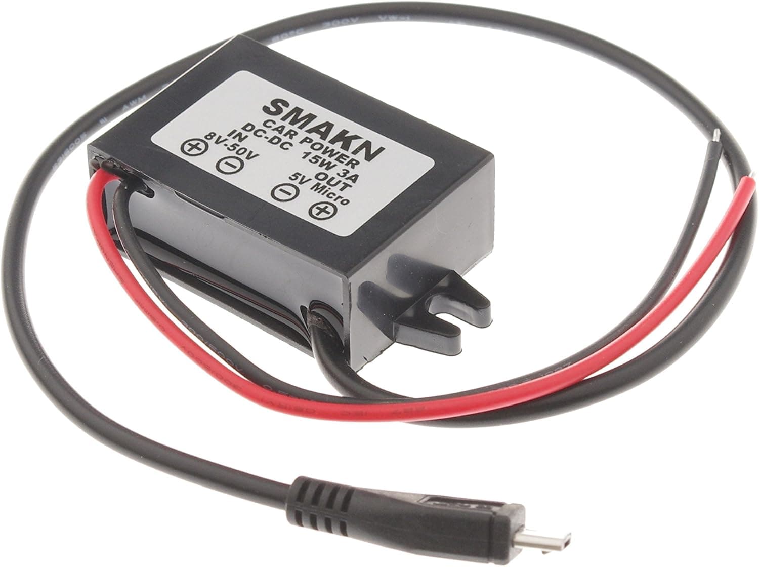 SMAKN DC/DC Converter 12V/24V/36V/48V Step Down to 5v 3A(MAX) Power Supply Module MICRO USB OUTPUT