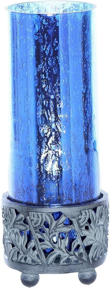 8.8"H Studio Art Mercury Glass Round Uplight Accent Lamp - Blue