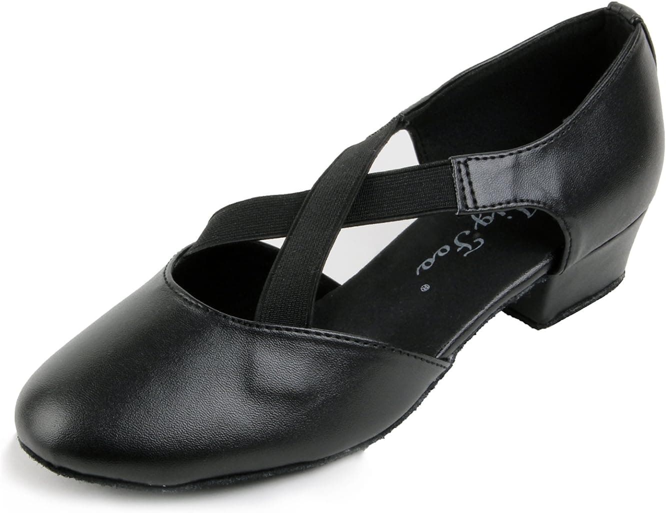Jig Foo Women's Pumps Dance Shoes,Black Patent Leather,12 B(M) US