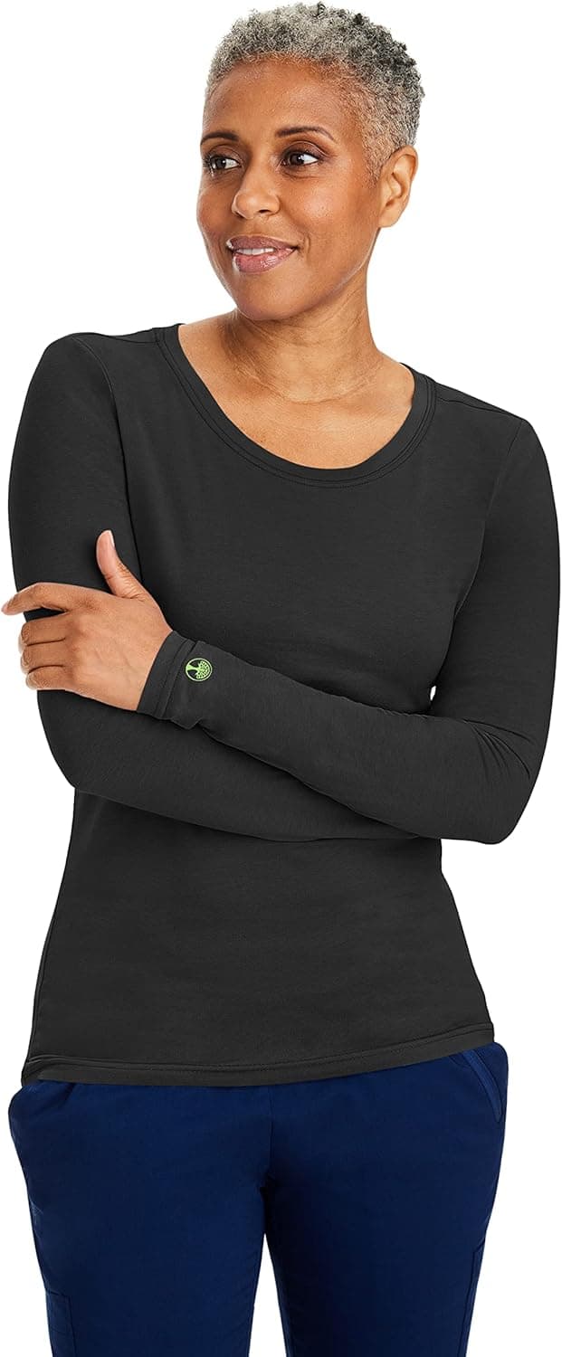 Healing Hands Under Scrubs for Women Long Sleeve Knits Women’s Medical Scrub Tee 5047 Melissa Underscrubs
