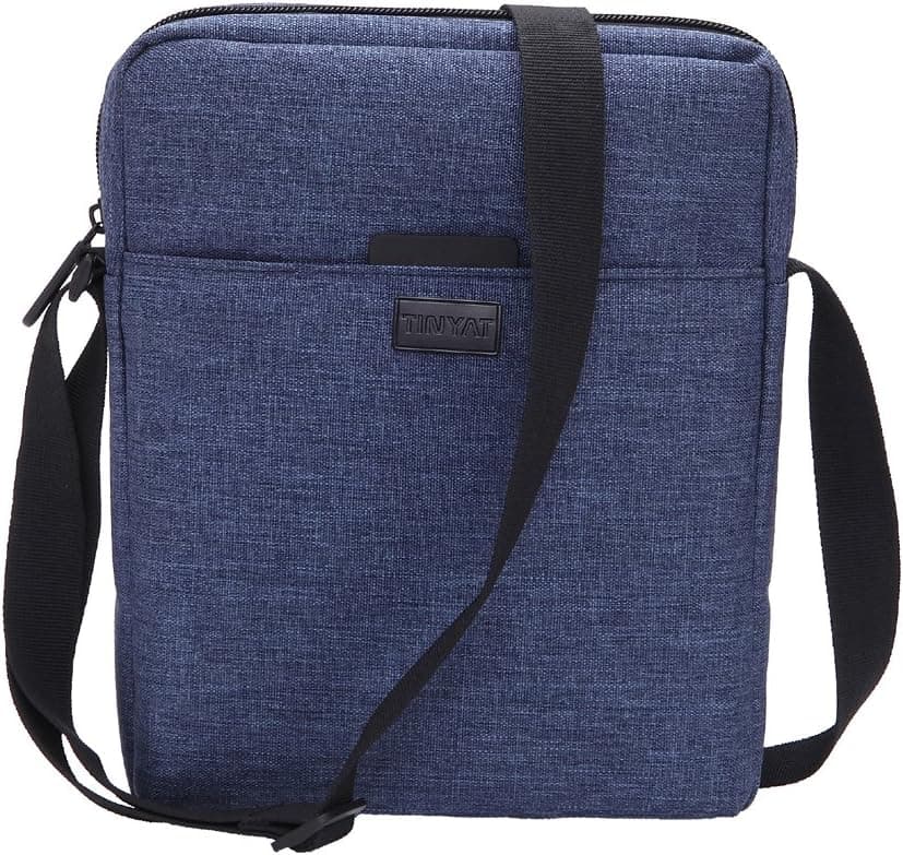 TINYAT T510 Shoulder Messenger Bag Crossbody Pocket Travel Purse T510, Blue