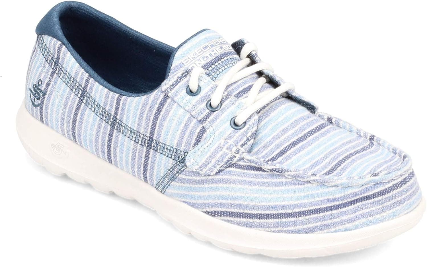 Skechers Women's, Gowalk Lite - El Mar Boat Shoe Blue 9.5 M