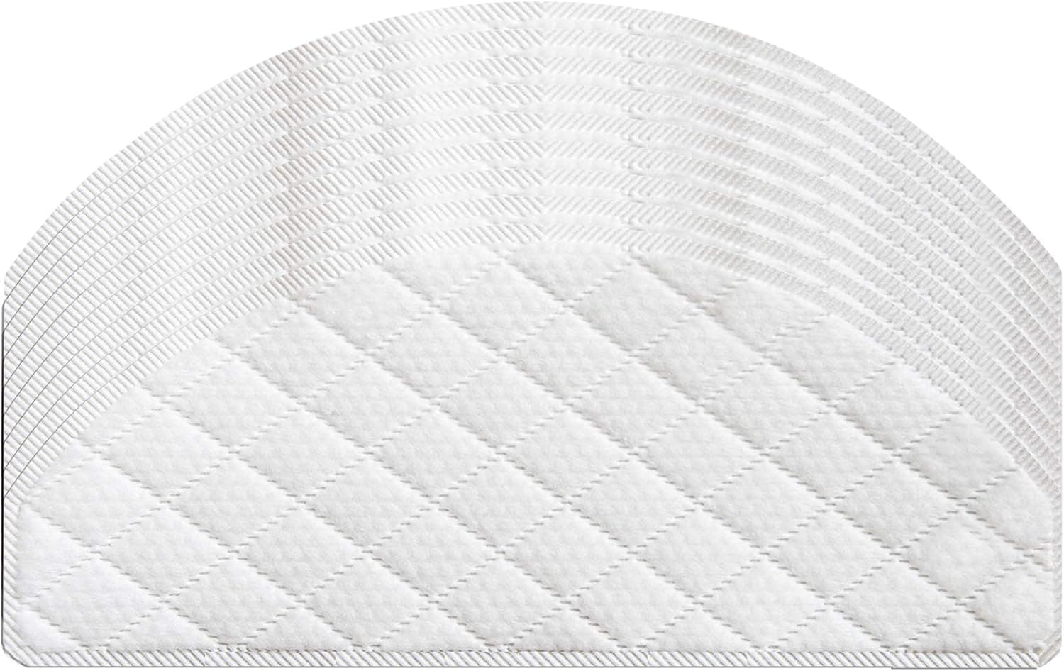 100 Pack Disposable Mop Pads Compatible with Ecovacs Deebot Ozmo T8 AIVI N8 Pro+ Robot Vacuum Cleaner (White)