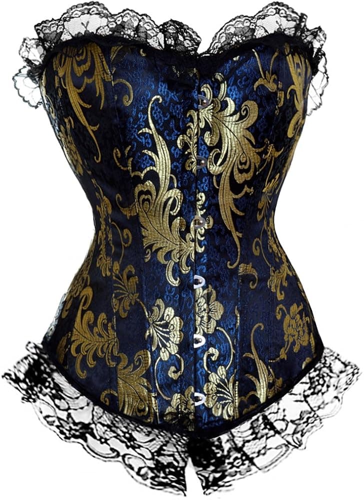 Corsets365 USUK2009 Color 12 Blue Gold
