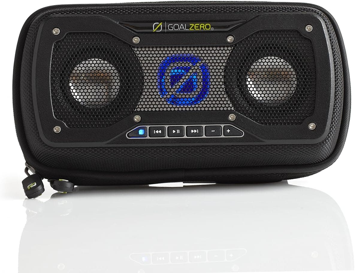 Goal Zero Rock Out 2 Solar Rechargeable Speaker, Black