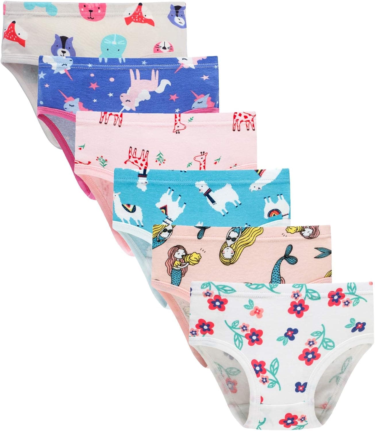 Sladatona Little Girls Soft Cotton Underwear Bring Cool Breathable Comfort Panties