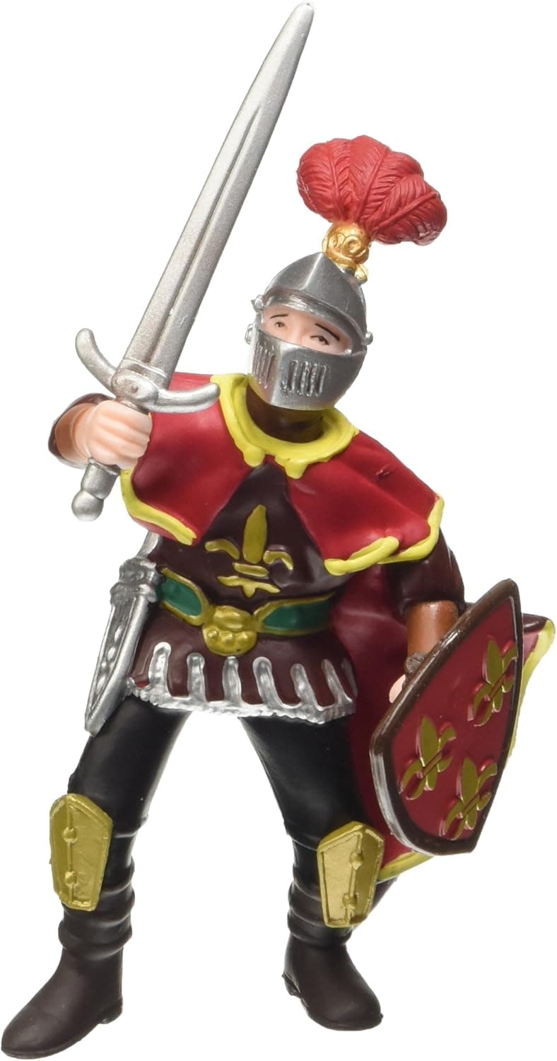 Papo "Paladin with Feather Figure, Red