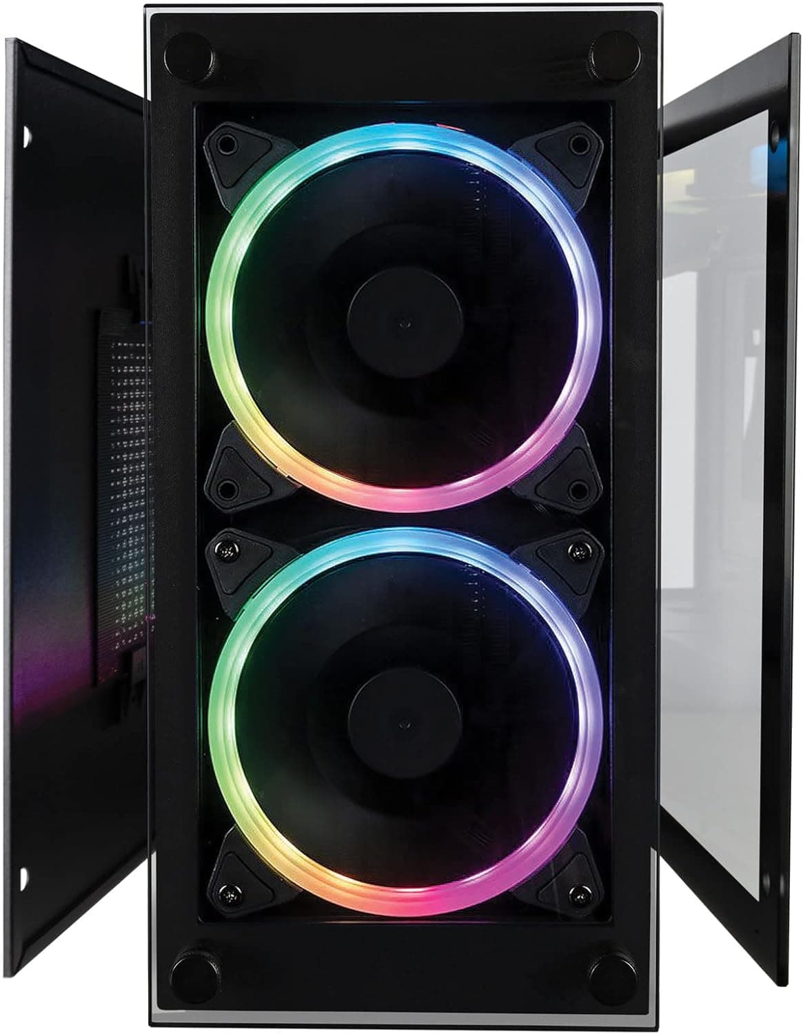 Empowered PC Stratos Mini Gaming Desktop - Intel ARC A750, AMD Ryzen 7 5700X, 32GB DDR4 RAM, 1TB NVMe SSD, WiFi, Windows 11 Home - RGB Gamer Computer