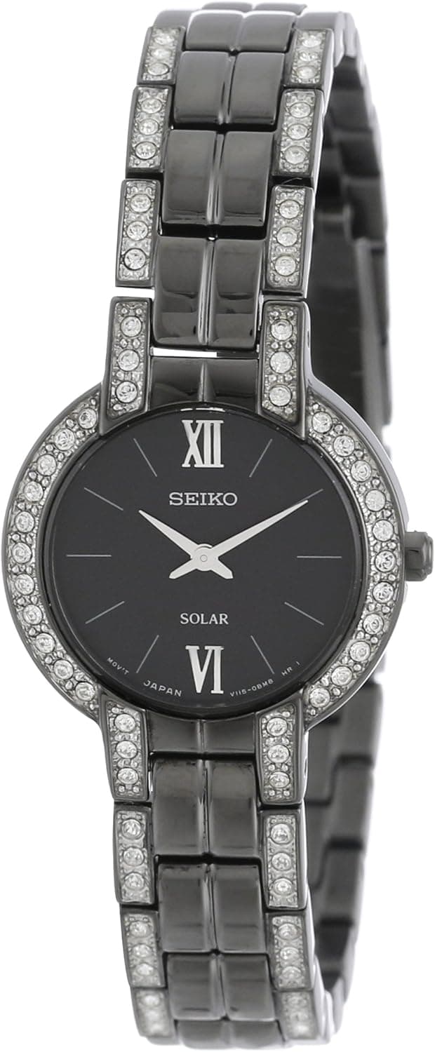 Seiko Women's SUP201 Dress Solar Modern Crystals Japanese Quartz Watch