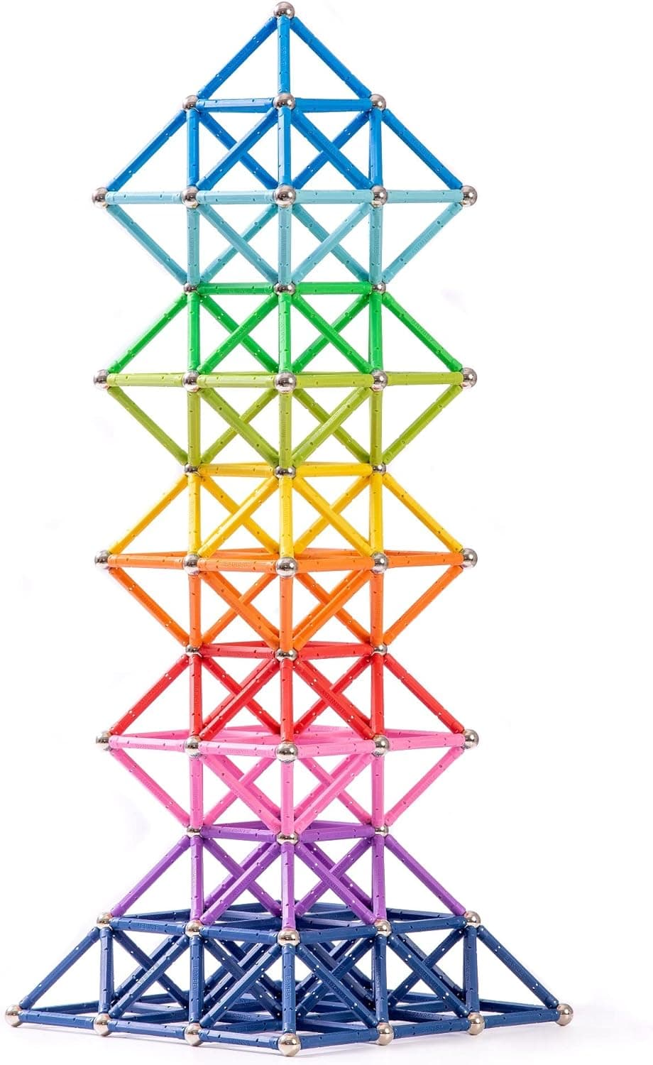 BANBBY 145pcs Magnetic Toys Upgraded 2.28 inches Building Sticks Set for Kids Magnet Games (10 Colors)