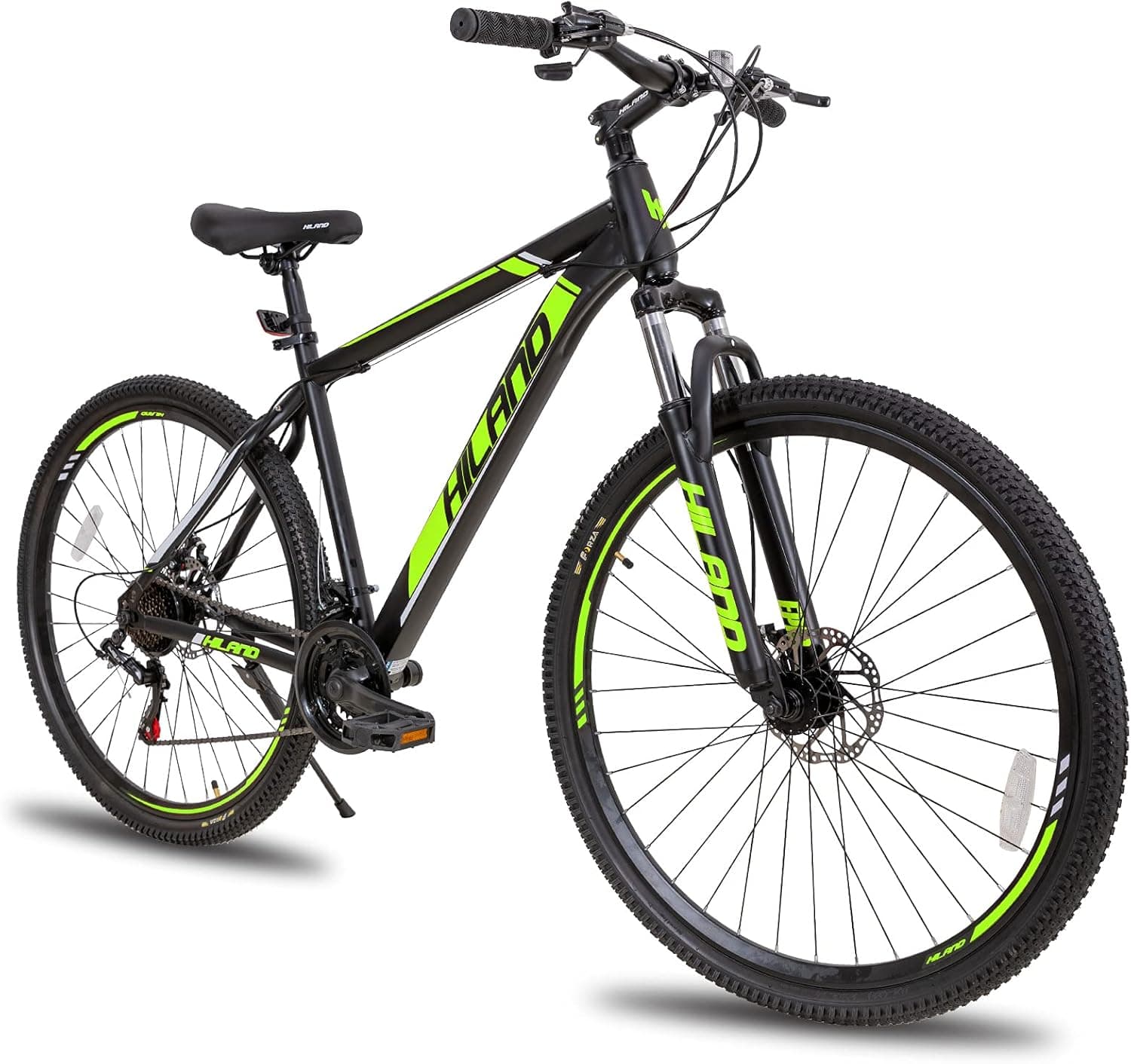 Hiland 29 Inch Mountain Bike for Tall Men, Shimano 21 Speeds with Disc-Brakes, 19 Inch Frame for Big Mens Bike
