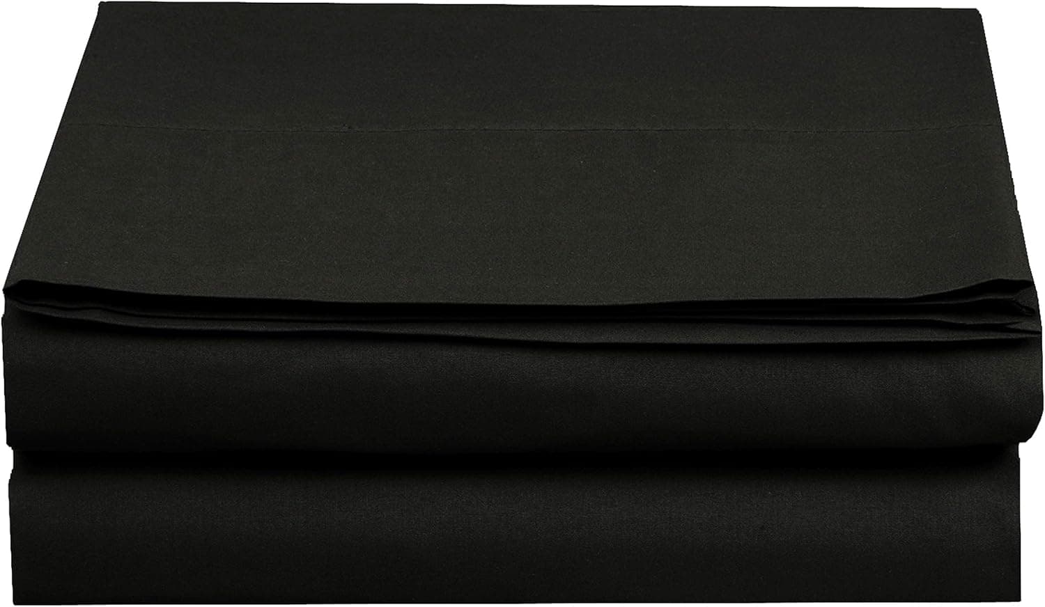 Elegant Comfort Premium Hotel Quality 1-Piece Flat Sheet, Luxury & Softest 1500 Thread Count Egyptian Quality Bedding Flat Sheet, Wrinkle, Stain and Fade Resistant, King, Black