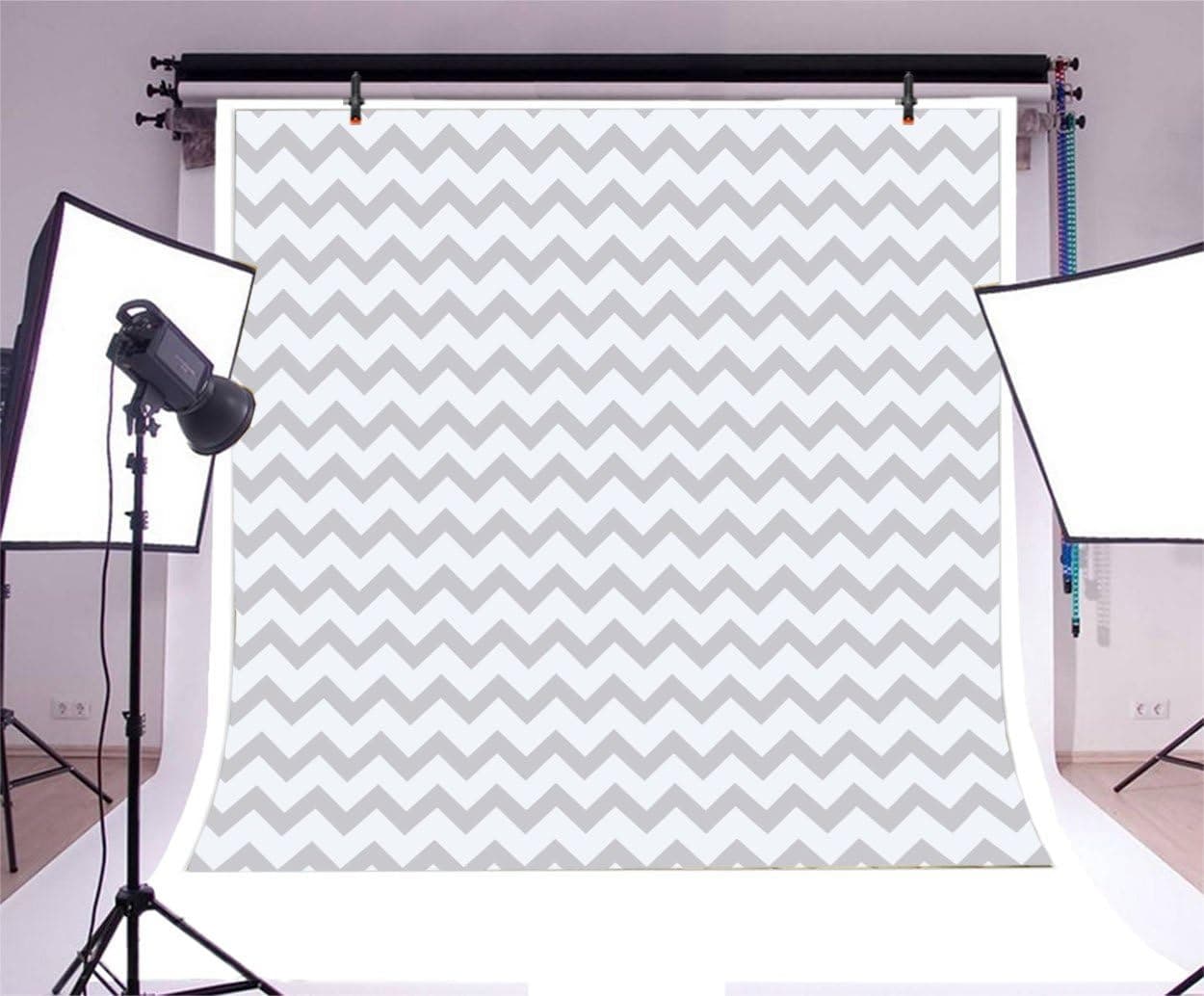 Yeele 8x8ft Chevron Backdrop Wave Lines Stripe Photography Background Birthday Party Decoration Kids Adult Artistic Portrait Photoshoot Props Digital Wallpaper