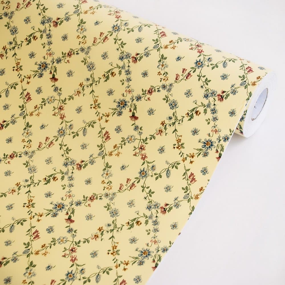 Flower Chain - Vinyl Self-Adhesive Wallpaper Prepasted Wall Stickers Wall Decor (Roll)