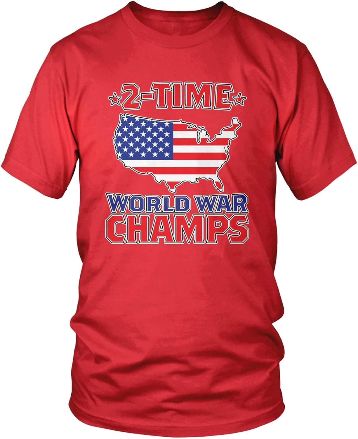 Amdesco Men's 2 Time World War Champs T-Shirt