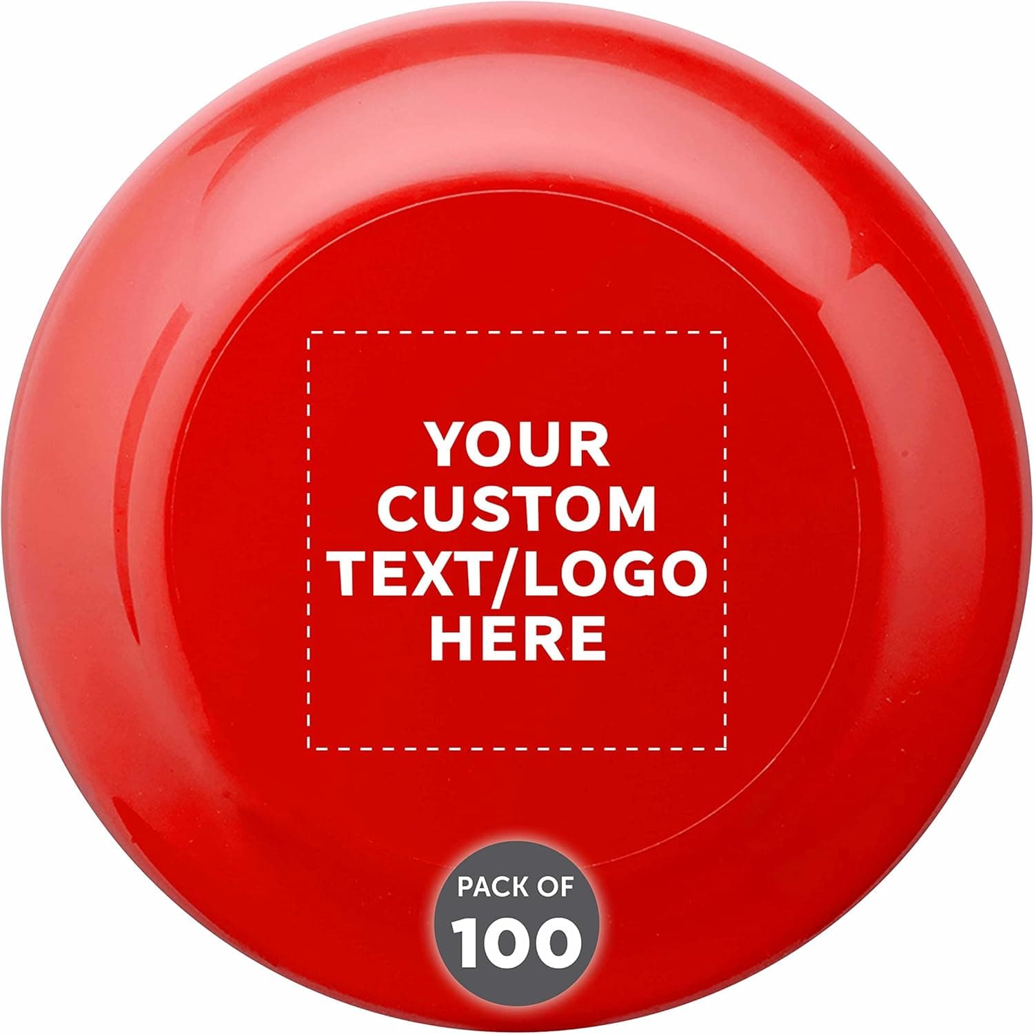 DISCOUNT PROMOS Frisbee Flying Discs in Bulk, 9.25 in. Fun Family Beach Game