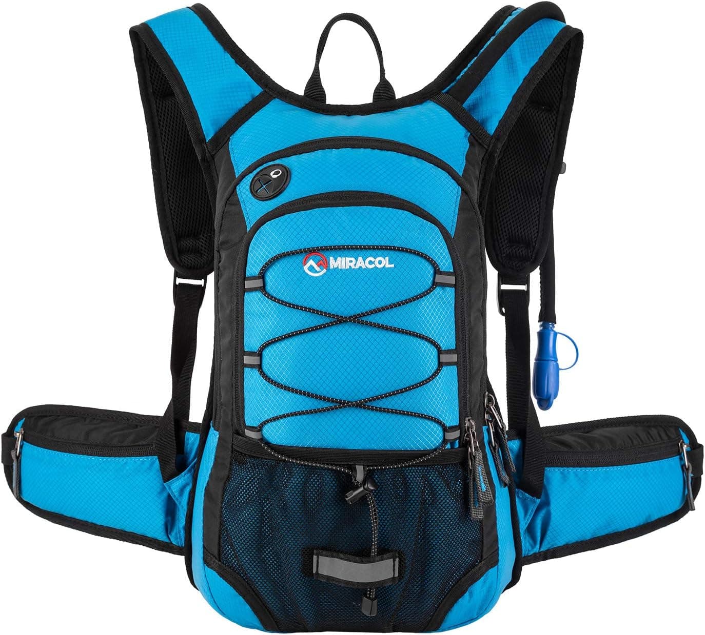 MIRACOL Hydration Backpack with 2L Water Bladder, Insulated Water Backpack Perfect Pack for Running, Hiking, Cycling, Camping