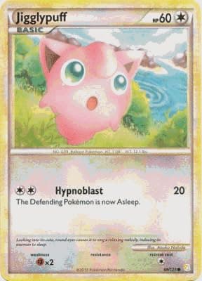 Pokemon Legend Heartgold & Soulsilver Single Card Jigglypuff #68 Common [Toy]