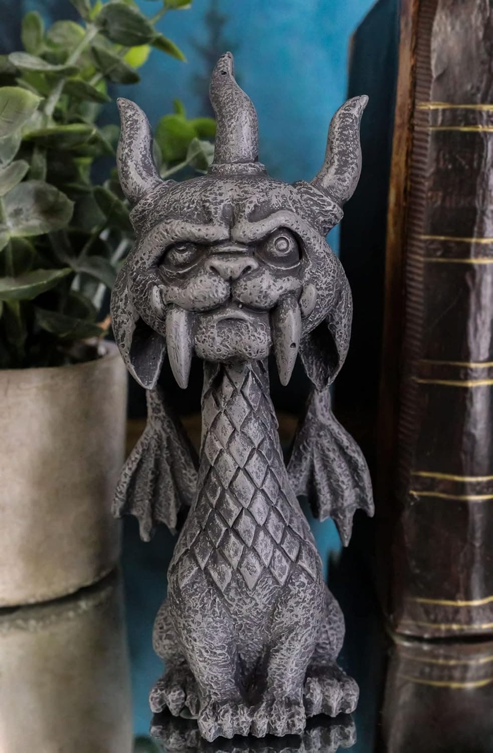 Ebros Gothic Viking Dragon Gargoyle Gor Gor Figurine Small Mythical Fantasy Decor of Gargoyles Notre Dame Legendary Creatures Statue 5.5" Tall for Medieval Renaissance Castles and Cathedrals Fans