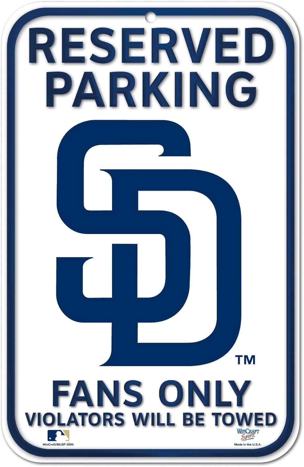 MLB San Diego Padres 11-by-17 Sign