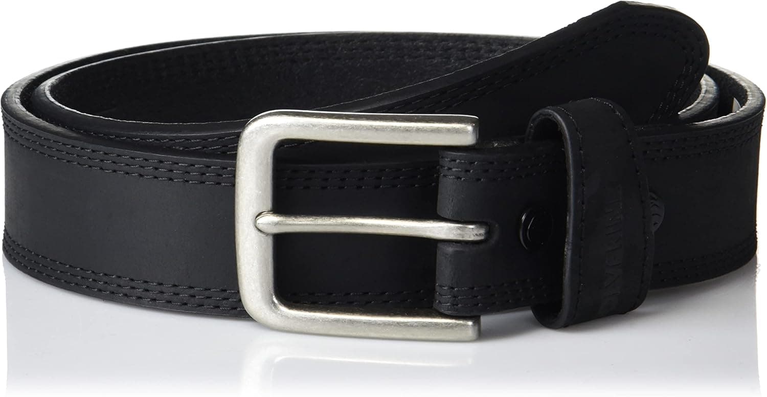 WOLVERINE Full Grain Rugged Leather Triple Needle Stiching and Reinforced Belt Holes