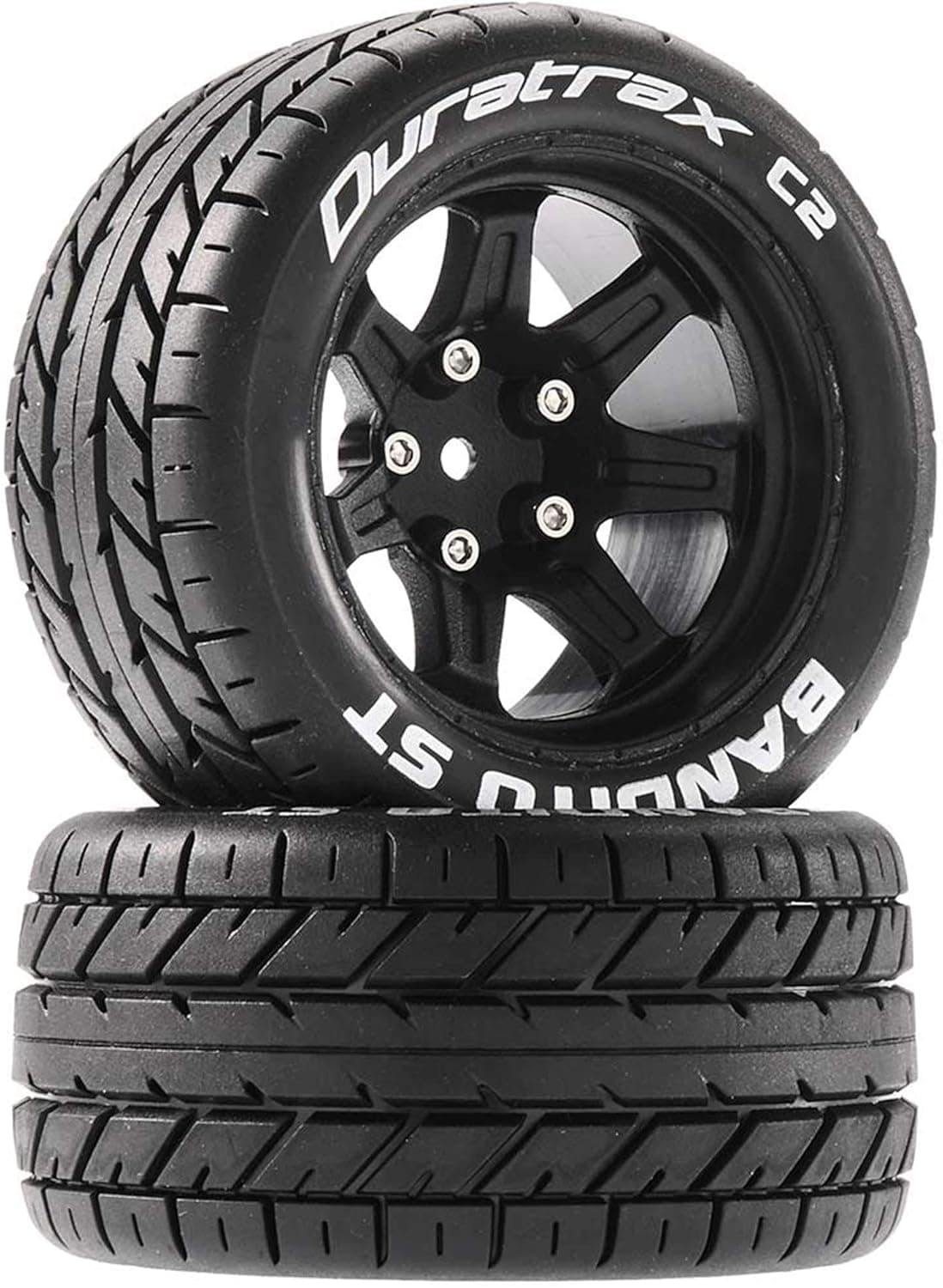 Duratrax Bandito ST 2.8 Mounted Tires Black 14mm Hex 2 DTXC5200