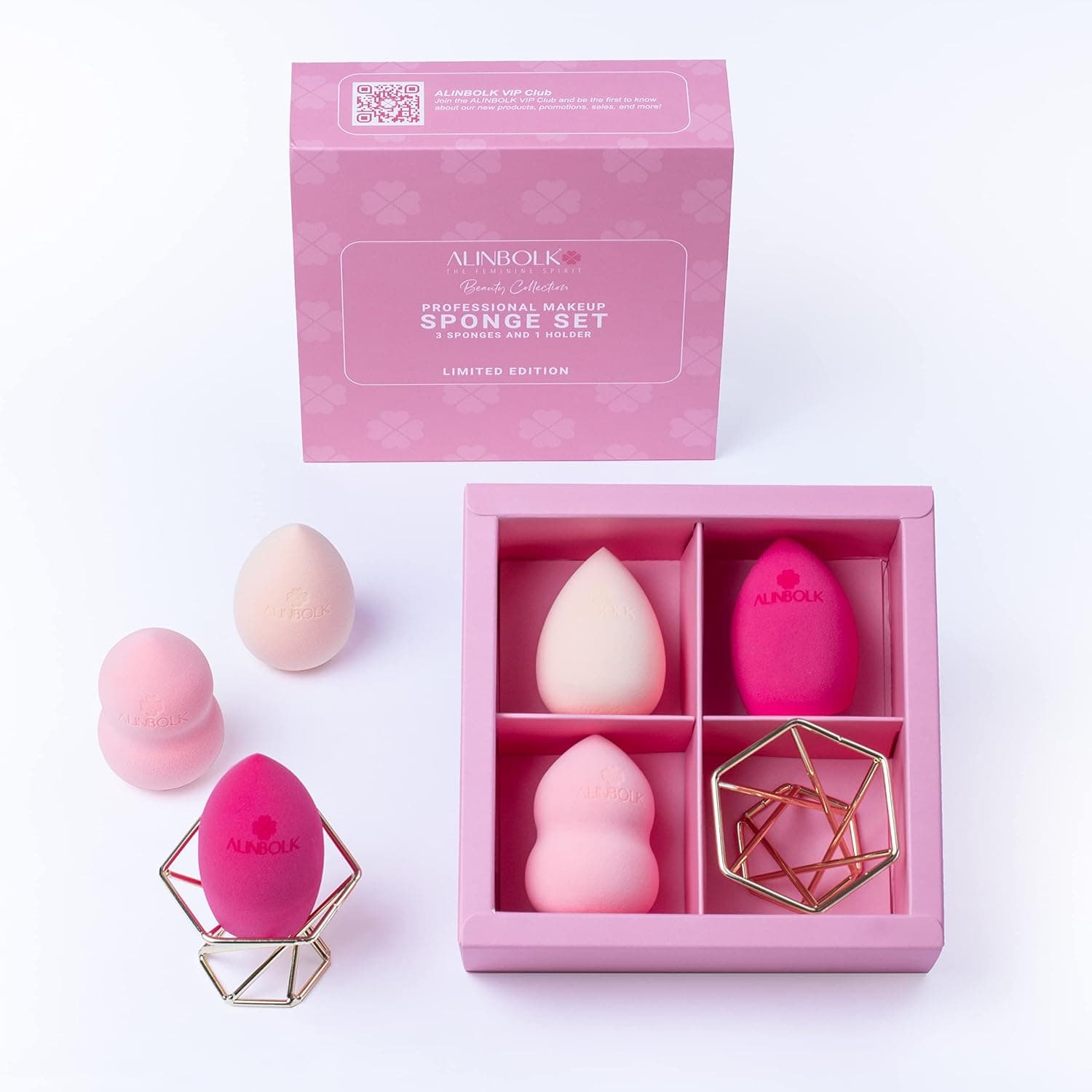 Limited Edition Makeup Sponges For Foundation Application - Super Soft Latex Free Makeup Sponges for Blending Powder or Cream Concealer. Makeup Blender - Beauty Sponge Set and 1 Holder Gift Box.