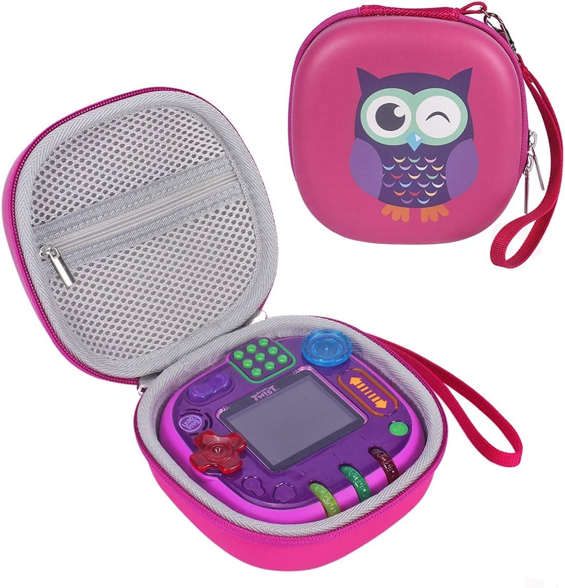 HIJIAO Protective Carrying Case for Leapfrog Rockit Twist Handheld Learning Game System,Waterproof and Impact Resistant (Purple)