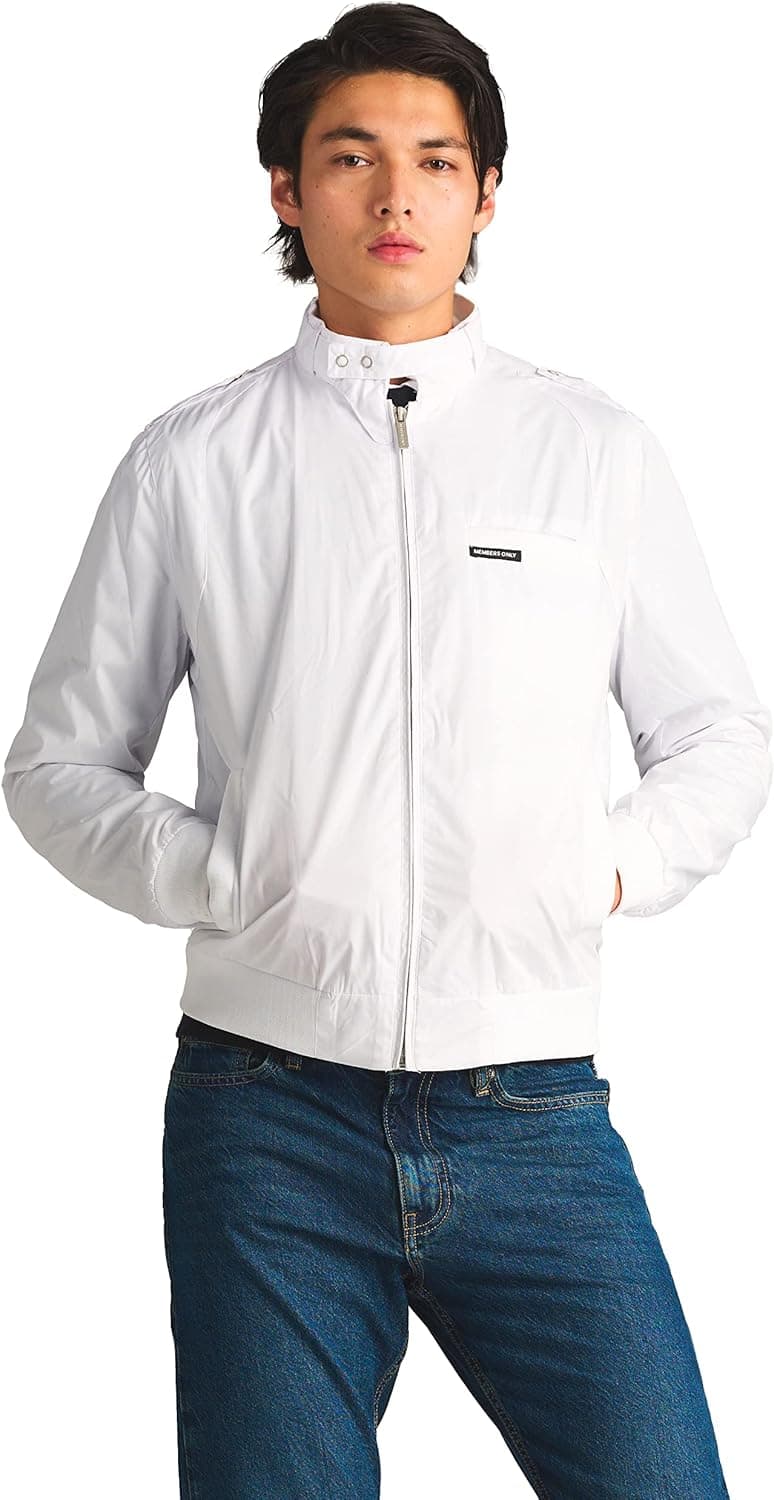 Members Only Men's Original Iconic Racer Jacket |Slim Fit|