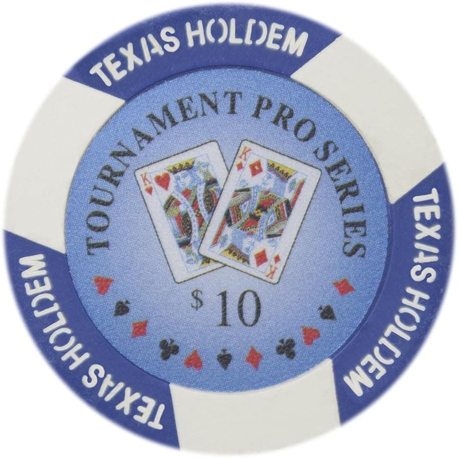Brybelly Tournament Pro Series Poker Chip Heavyweight 11.5-Gram Clay Composite – Pack of 50