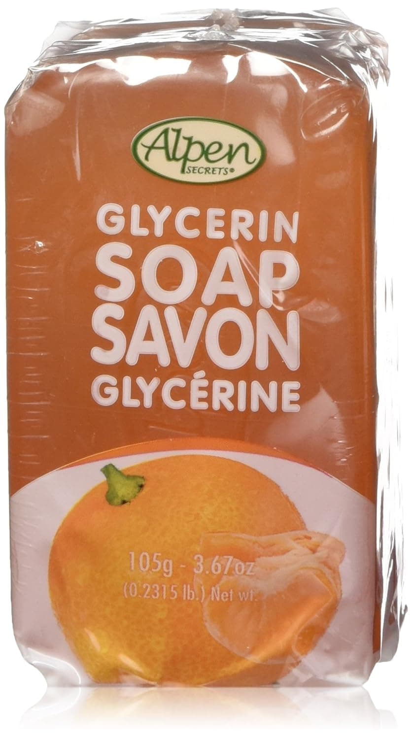 Alpen Secrets Orange Mandarin Glycerin Soap, 3.67-Ounce (Pack of 4)