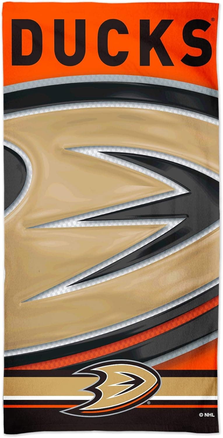 WinCraft NHL Anaheim Ducks Anaheim Ducks Spectra Beach Towel 30" x 60", Multi Color, na