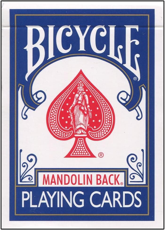 MMS Bicycle Playing Cards 809 Mandolin Back (Blue) by USPCC - Trick