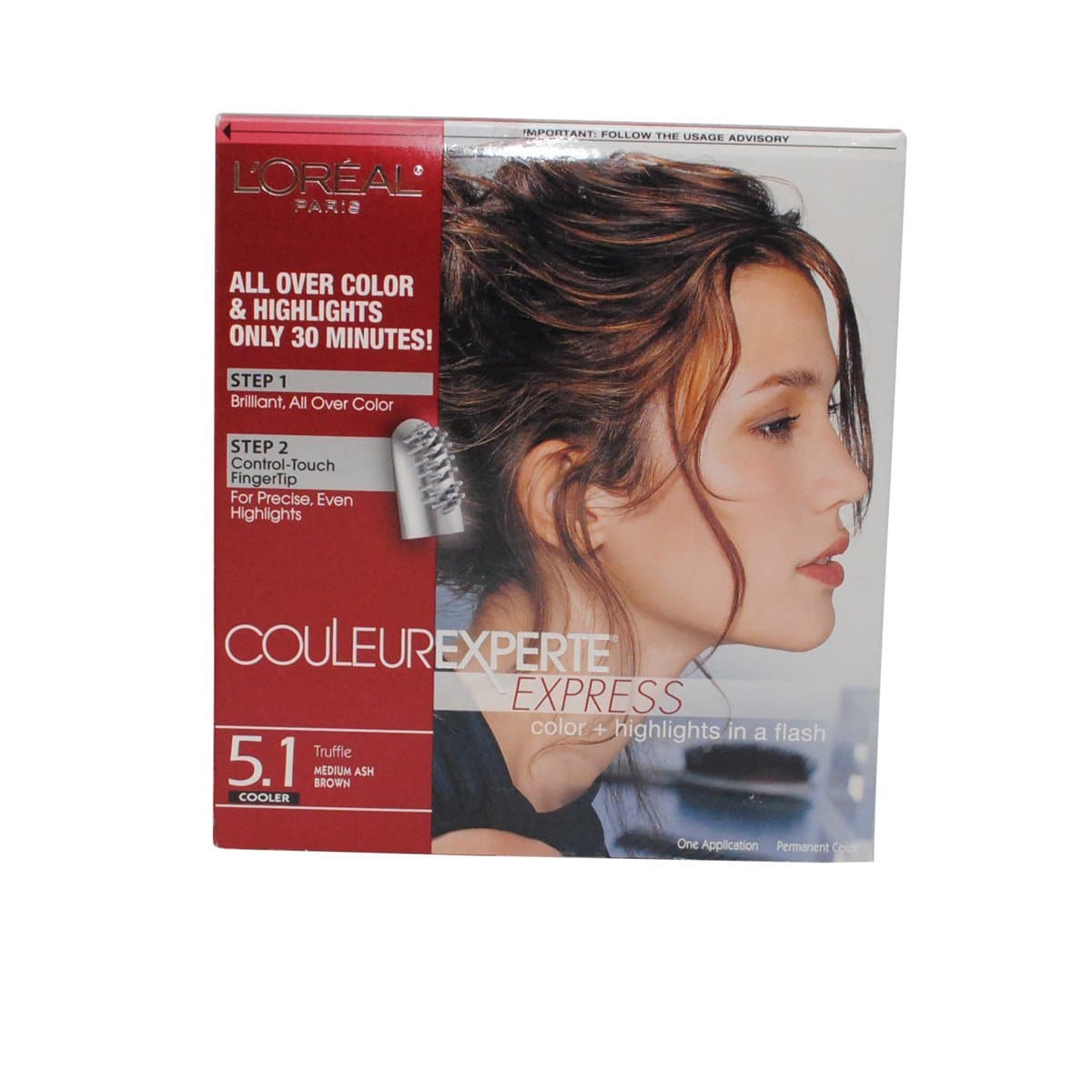 2 Pack- L'Oreal Couleur Experte Express Hair Color #5.1 Cooler Truffle Medium Ash Brown