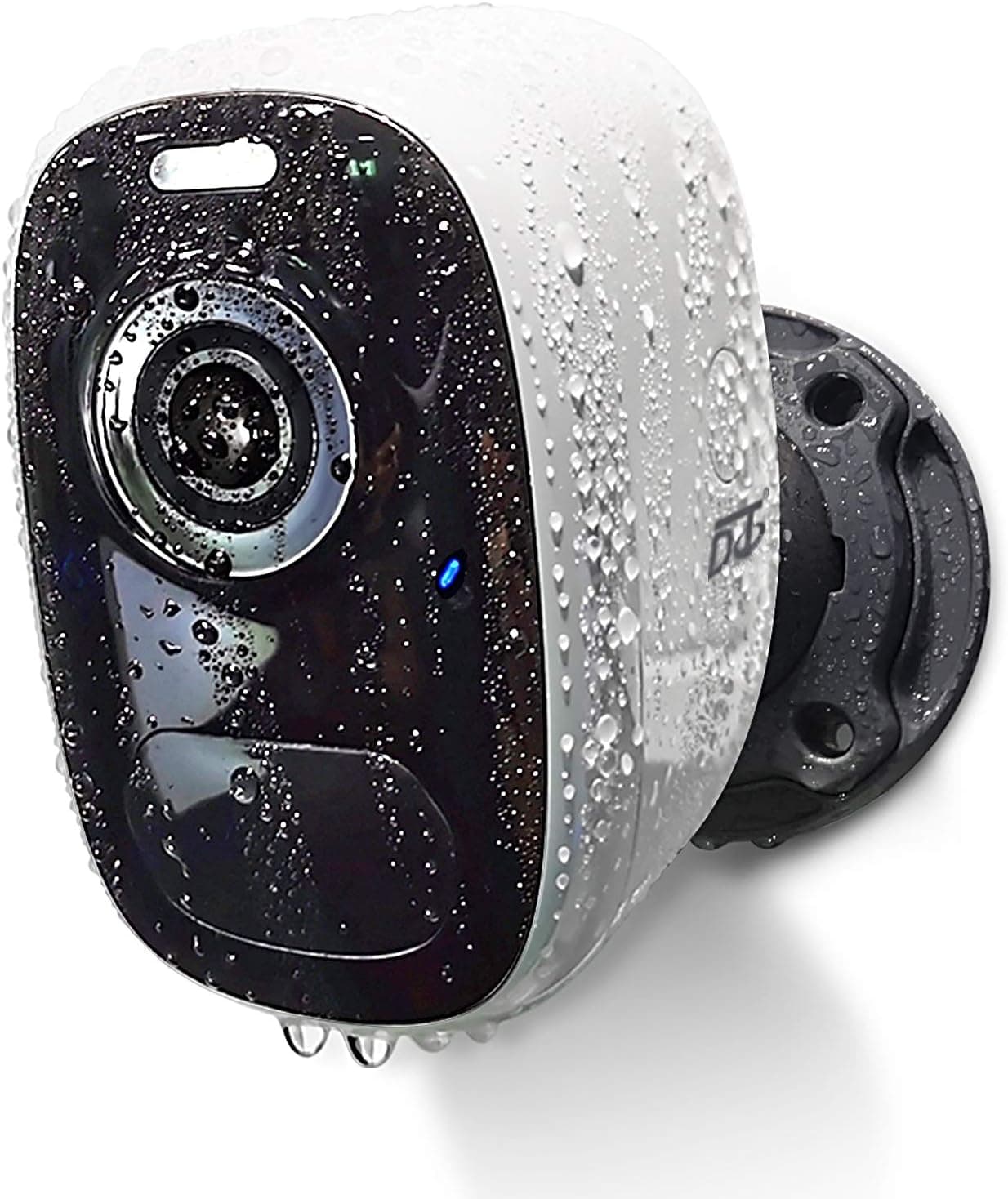 DCT Wireless WiFi Security Camera for Outdoor/Home Battery Powered, 2K Video/Color Night Vision/AI Motion Detection, Siren Alarm and Spotlight, 2-Way Audio, Waterproof, SD/Cloud