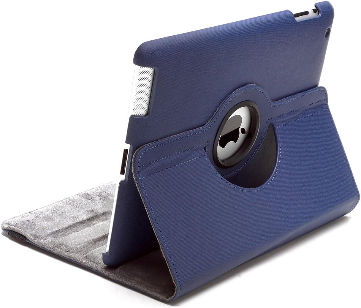 Aduro ROTATA FIBER 360 Degrees Rotating Stand Case for Apple iPad 2, iPad 3 and iPad 4th Generation (Blue) Retail Packaging