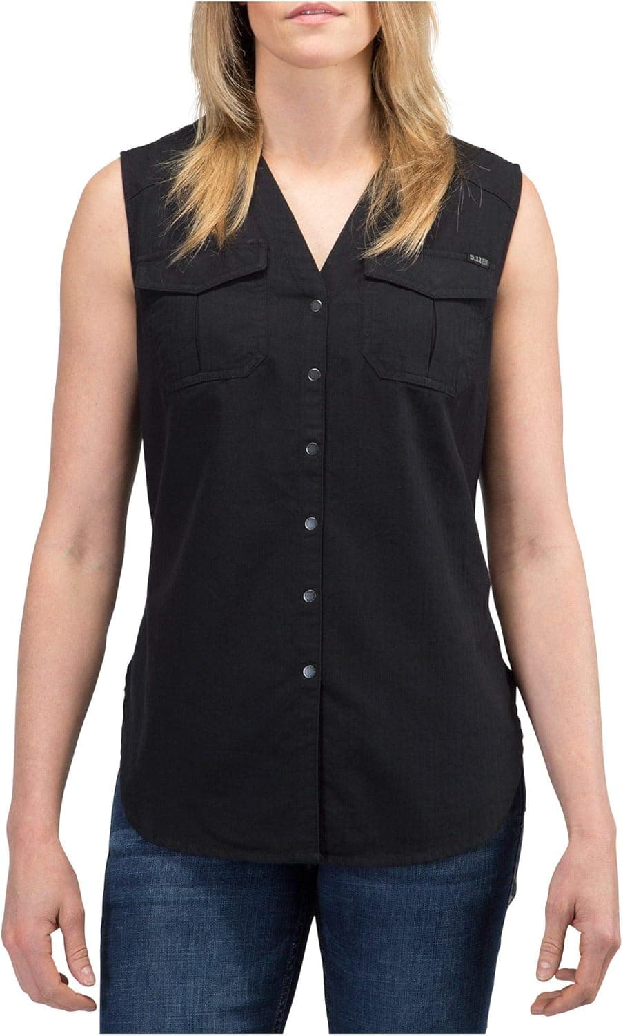 5.11 Tactical Women's Meadow Sleeveless Top, 100% Lightweight Herringbone Cotton, Style 61313