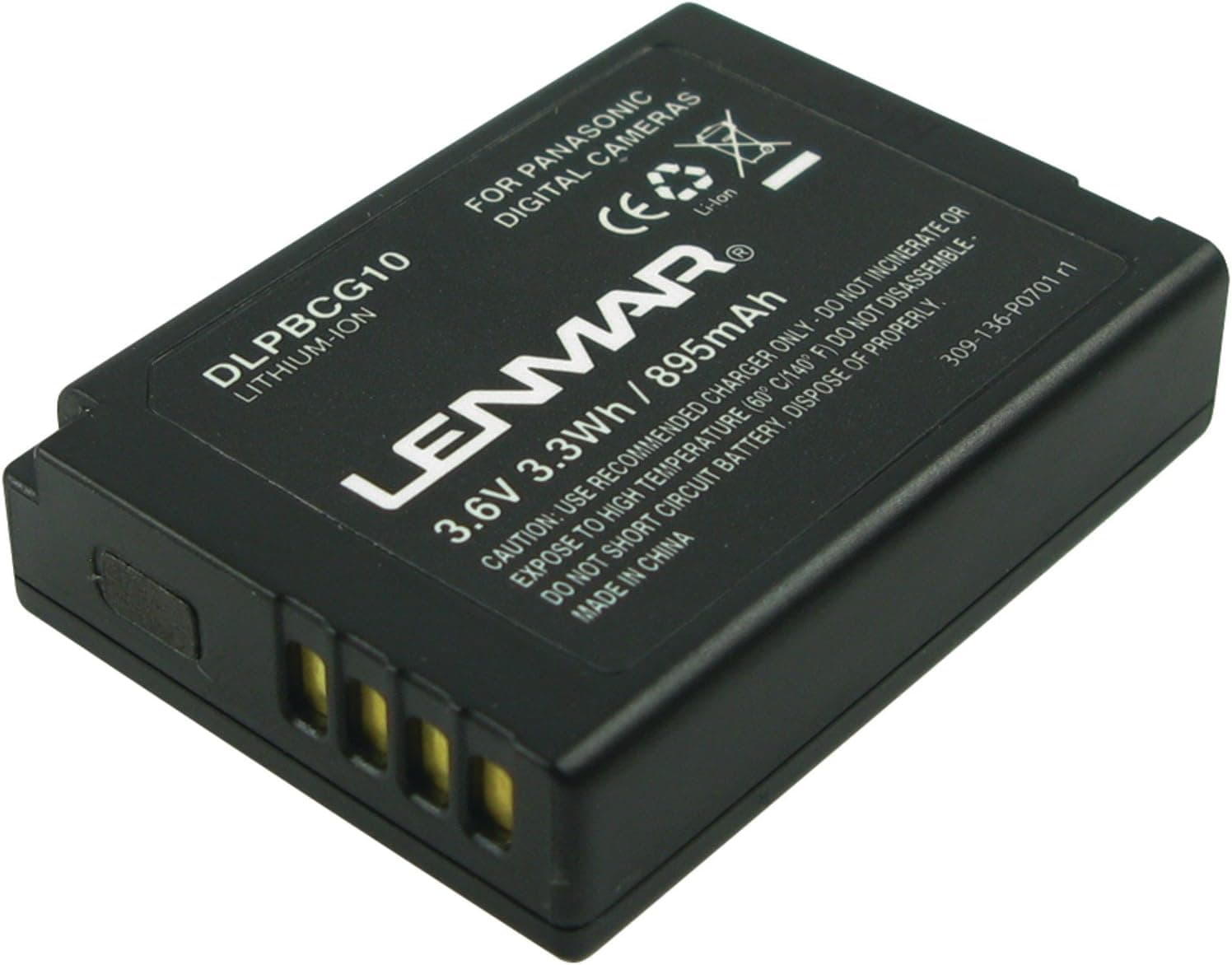 Lenmar Replacement Battery for Panasonic Lumix DMC-TZ18 DMC-TZ20 DMC-TZ7 DMC-ZR1 DMC-ZS1 DMC-ZS10 DMC-ZS3 DMC-ZS8 DMC-ZX1 Replaces OEM Panasonic DMW-BCG10PP DMW-BCG10 DMW-BCG10E DMWBCG10PP