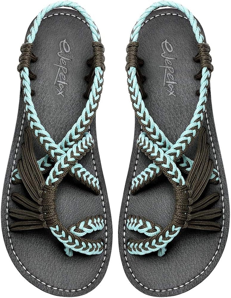 Everelax Women's Flat Sandals Strappy Sandals for Women,Beach Sandals women