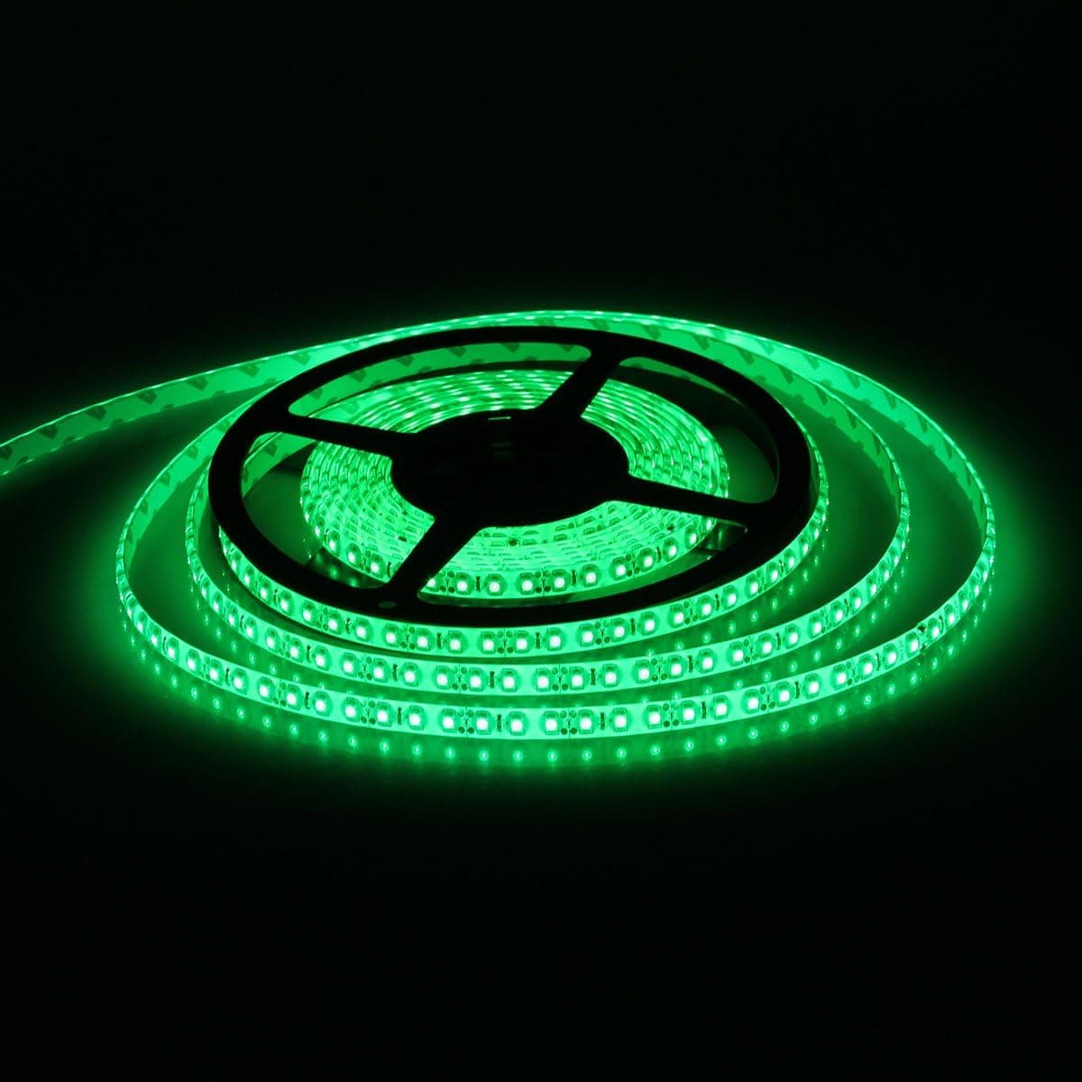 XKTTSUEERCRR 3528 SMD 16.4Ft 5Meter 600LEDs Green Flexible Non-Waterproof Strip Lighting With DC Power Adapter Connector