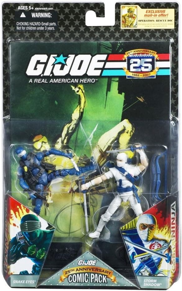 G.I. Joe 25th Anniversary Comic Pack - Snake Eyes Versus Storm Shadow - Silent Interlude